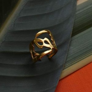 انگشتر نقره زنانه "عشق طرح 2"