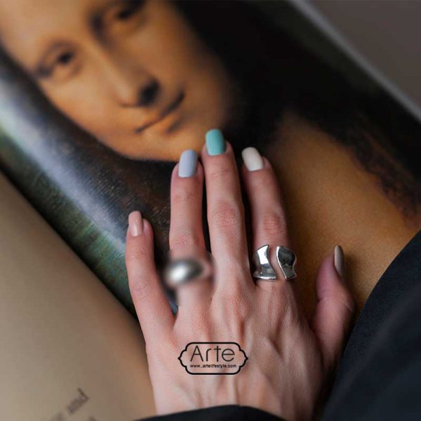 انگشتر نقره زنانه “نیمه گمشده”