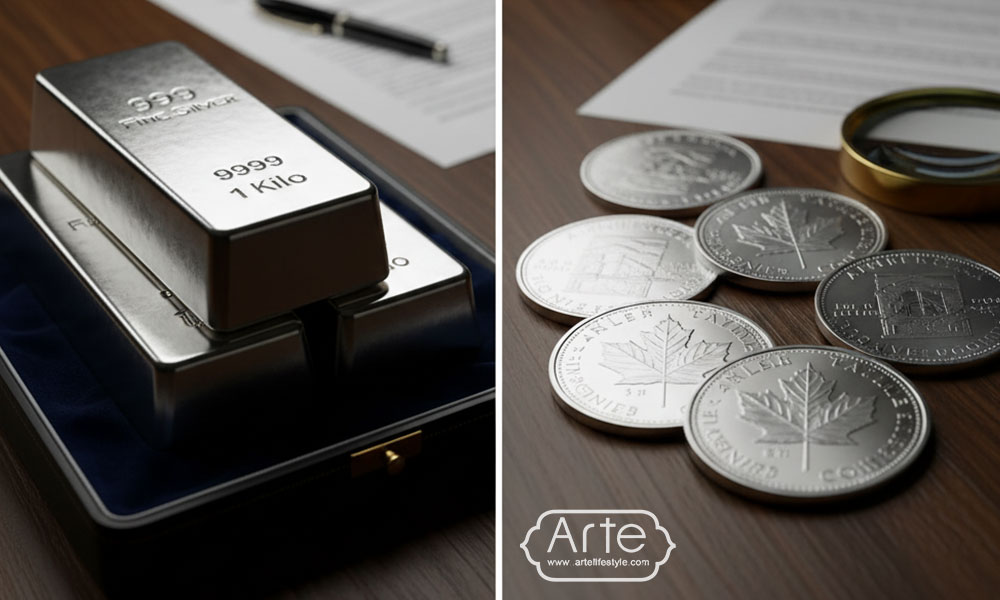 تفاوت شمش نقره با سکه نقره در سرمایه‌گذاری